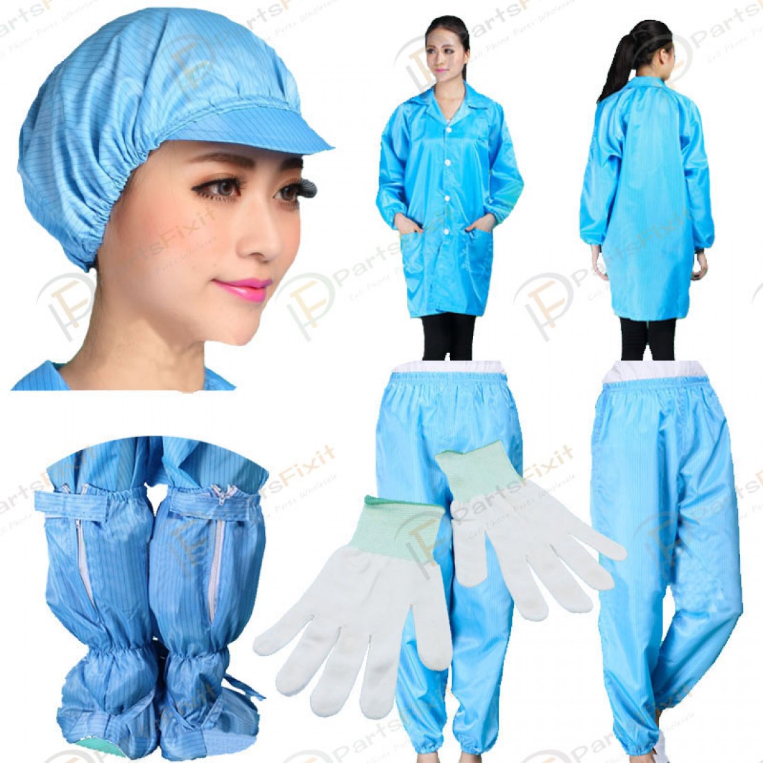 Antistatic Dustproof Suits Antistatic Highly Cleanroom Gown PFPT541